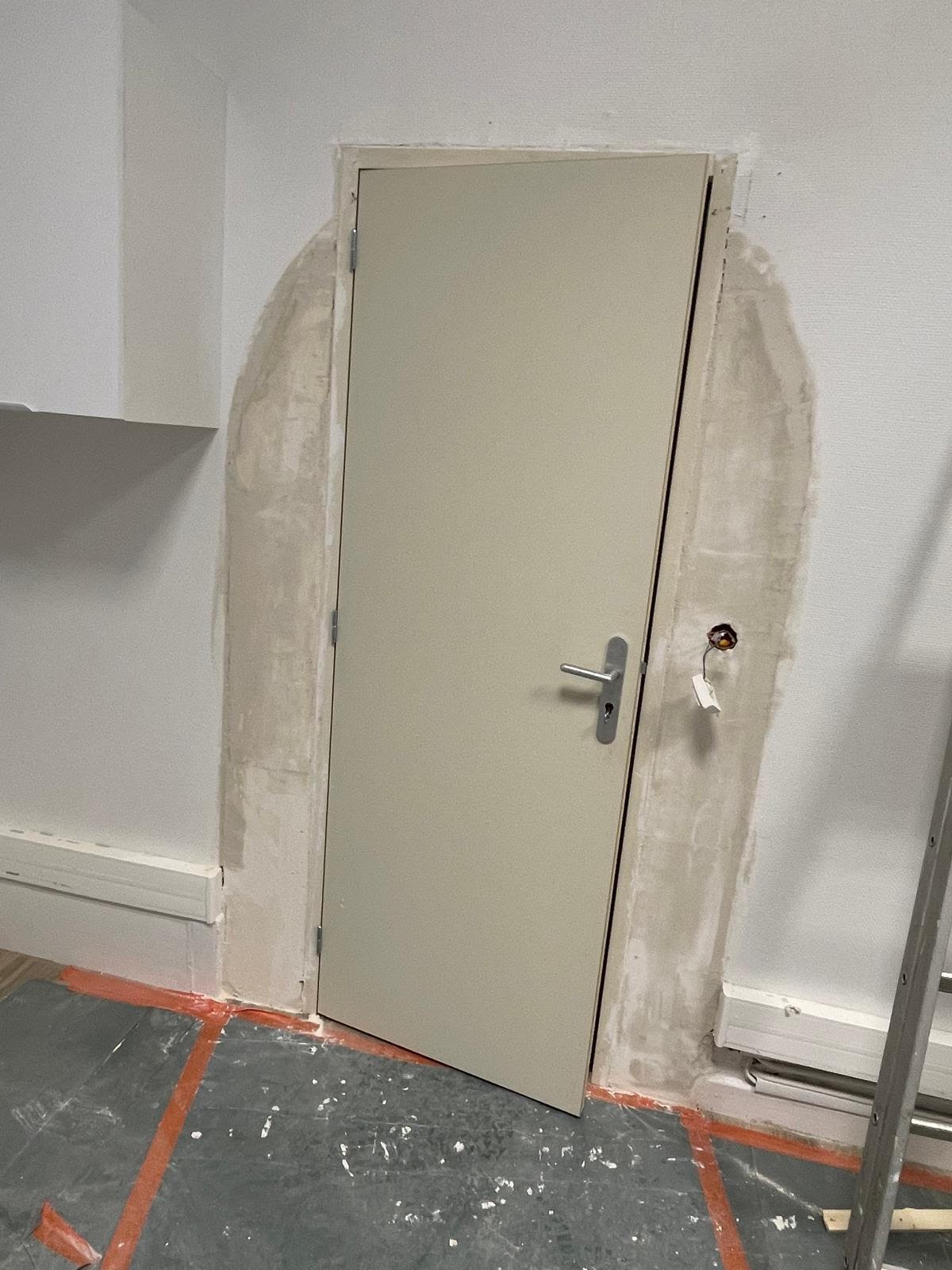 Porte après travaux